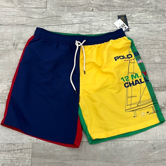 Polo by Ralph Lauren Multicolor Swim Trunks - Picture 1 of 9